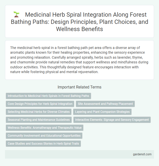 Medicinal Herb Spiral Integration Along Forest Bathing Paths: Design Principles, Plant Choices, and Wellness Benefits