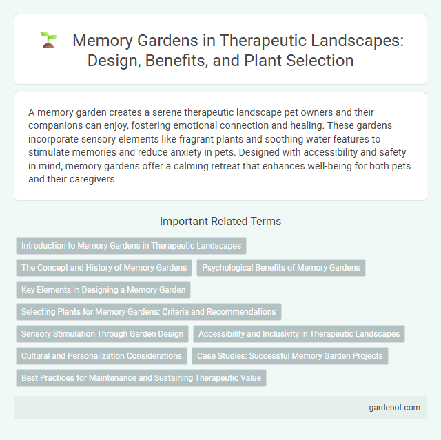 Memory Gardens in Therapeutic Landscapes: Design, Benefits, and Plant Selection