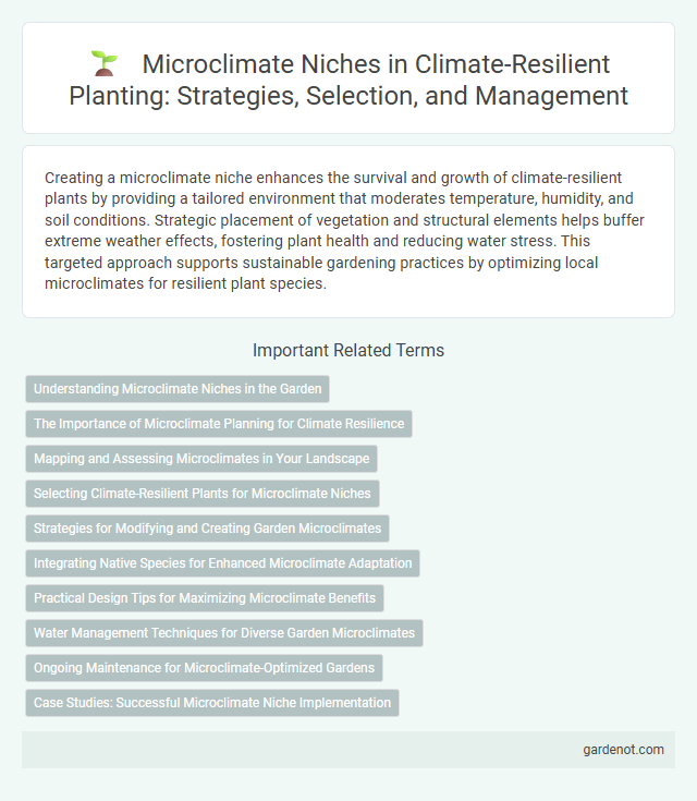 Microclimate Niches in Climate-Resilient Planting: Strategies, Selection, and Management
