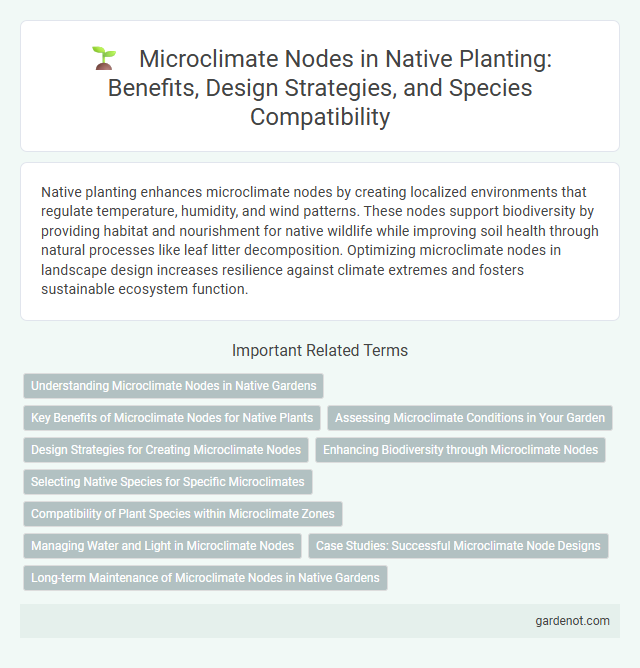 Microclimate Nodes in Native Planting: Benefits, Design Strategies, and Species Compatibility