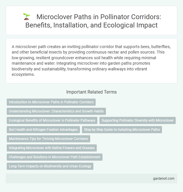 Microclover Paths in Pollinator Corridors: Benefits, Installation, and Ecological Impact