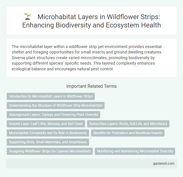 Microhabitat Layers in Wildflower Strips: Enhancing Biodiversity and Ecosystem Health