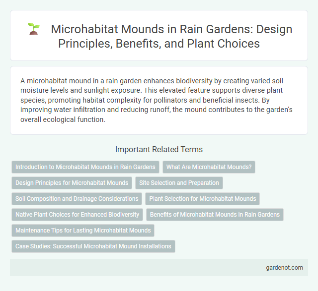 Microhabitat Mounds in Rain Gardens: Design Principles, Benefits, and Plant Choices