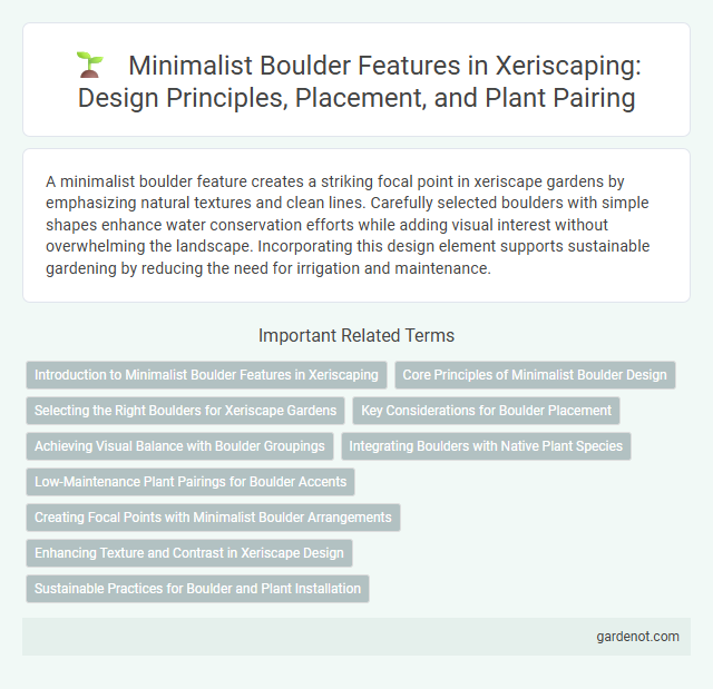 Minimalist Boulder Features in Xeriscaping: Design Principles, Placement, and Plant Pairing