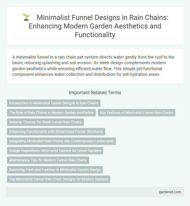 Minimalist Funnel Designs in Rain Chains: Enhancing Modern Garden Aesthetics and Functionality