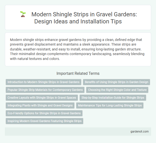 Modern Shingle Strips in Gravel Gardens: Design Ideas and Installation Tips