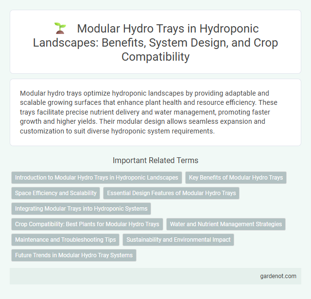Modular Hydro Trays in Hydroponic Landscapes: Benefits, System Design, and Crop Compatibility