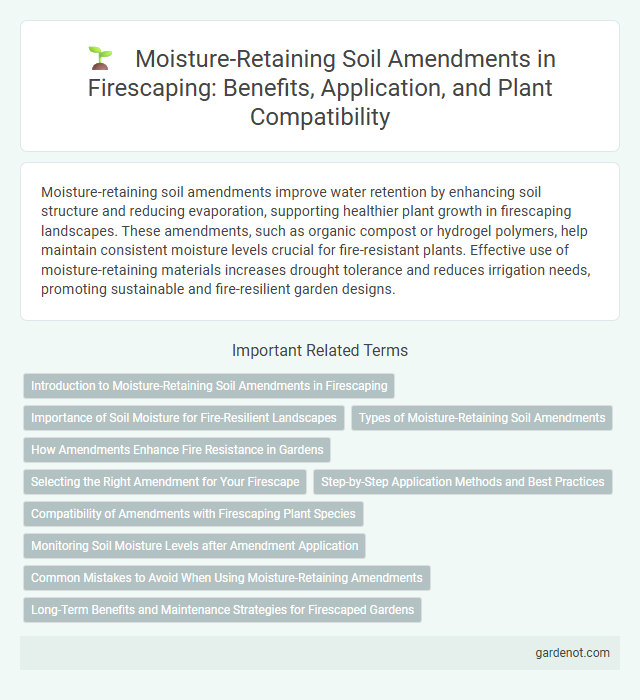 Moisture-Retaining Soil Amendments in Firescaping: Benefits, Application, and Plant Compatibility