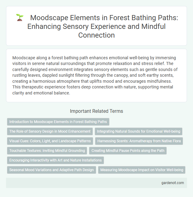 Moodscape Elements in Forest Bathing Paths: Enhancing Sensory Experience and Mindful Connection