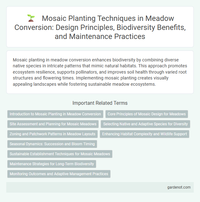 Mosaic Planting Techniques in Meadow Conversion: Design Principles, Biodiversity Benefits, and Maintenance Practices