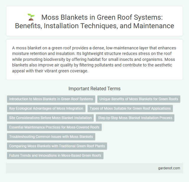 Moss Blankets in Green Roof Systems: Benefits, Installation Techniques, and Maintenance