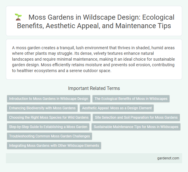 Moss Gardens in Wildscape Design: Ecological Benefits, Aesthetic Appeal, and Maintenance Tips