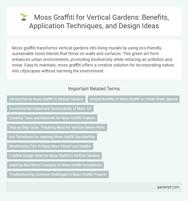 Moss Graffiti for Vertical Gardens: Benefits, Application Techniques, and Design Ideas