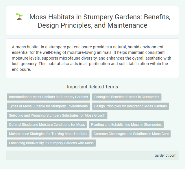 Moss Habitats in Stumpery Gardens: Benefits, Design Principles, and Maintenance