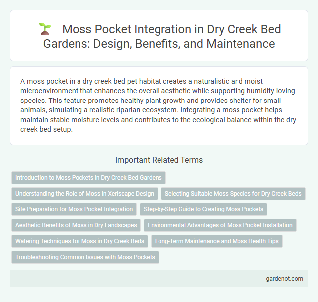 Moss Pocket Integration in Dry Creek Bed Gardens: Design, Benefits, and Maintenance