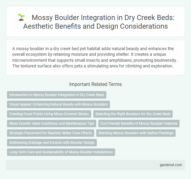 Mossy Boulder Integration in Dry Creek Beds: Aesthetic Benefits and Design Considerations