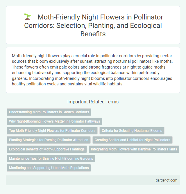 Moth-Friendly Night Flowers in Pollinator Corridors: Selection, Planting, and Ecological Benefits
