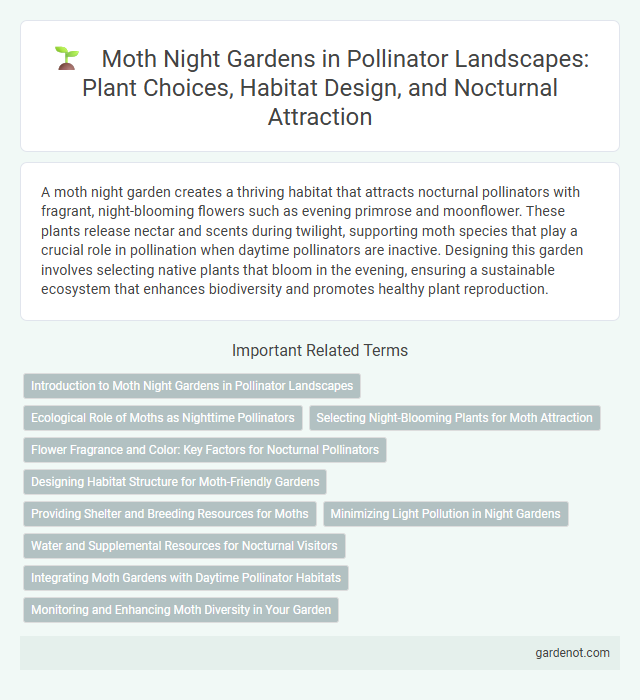 Moth Night Gardens in Pollinator Landscapes: Plant Choices, Habitat Design, and Nocturnal Attraction