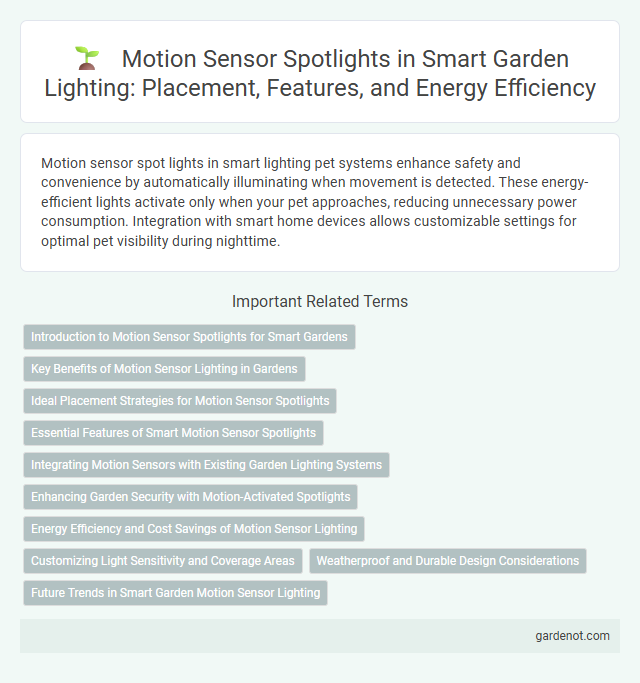 Motion Sensor Spotlights in Smart Garden Lighting: Placement, Features, and Energy Efficiency