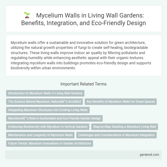 Mycelium Walls in Living Wall Gardens: Benefits, Integration, and Eco-Friendly Design