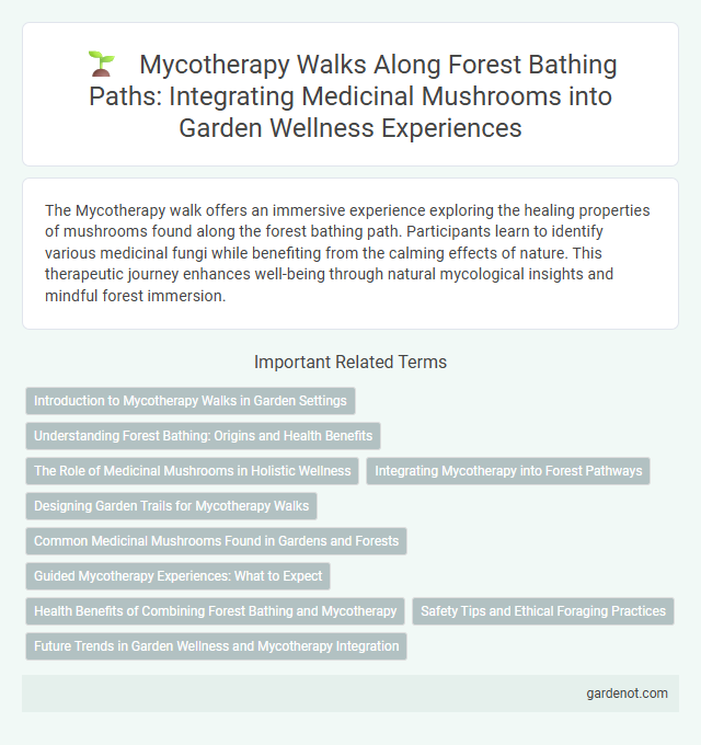 Mycotherapy Walks Along Forest Bathing Paths: Integrating Medicinal Mushrooms into Garden Wellness Experiences