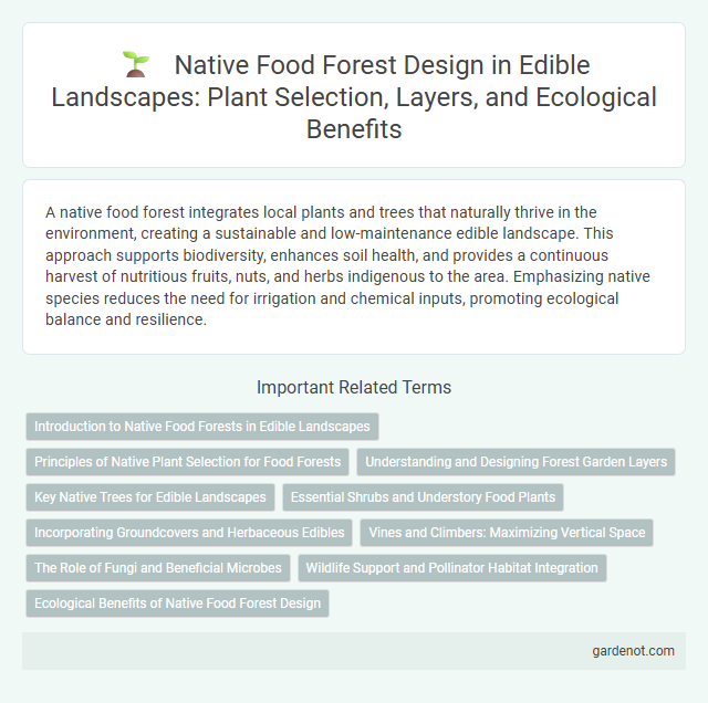 Native Food Forest Design in Edible Landscapes: Plant Selection, Layers, and Ecological Benefits