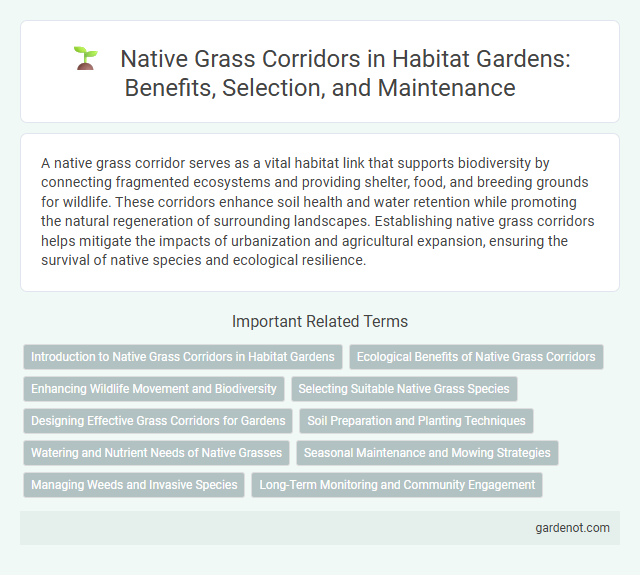 Native Grass Corridors in Habitat Gardens: Benefits, Selection, and Maintenance