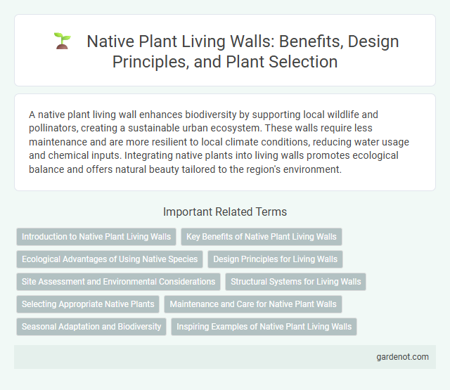 Native Plant Living Walls: Benefits, Design Principles, and Plant Selection