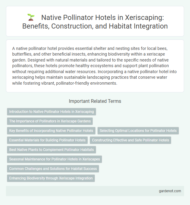 Native Pollinator Hotels in Xeriscaping: Benefits, Construction, and Habitat Integration
