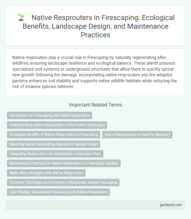 Native Resprouters in Firescaping: Ecological Benefits, Landscape Design, and Maintenance Practices