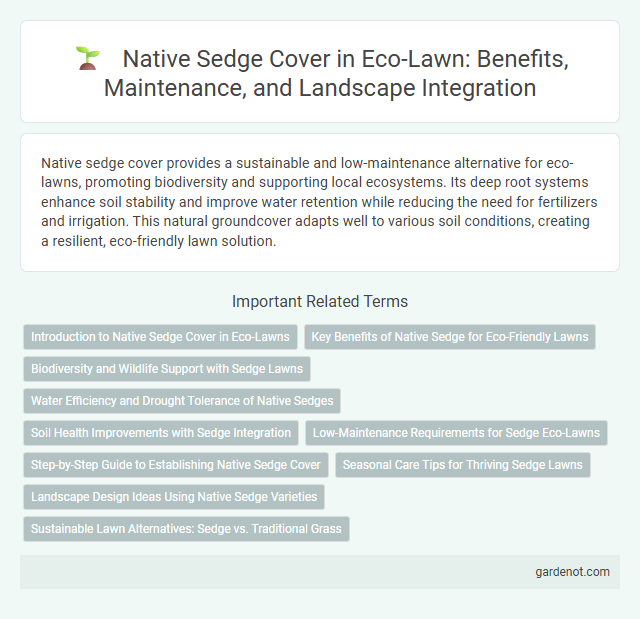 Native Sedge Cover in Eco-Lawn: Benefits, Maintenance, and Landscape Integration