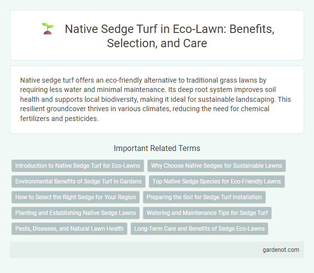 Native Sedge Turf in Eco-Lawn: Benefits, Selection, and Care