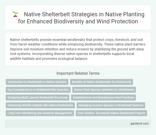 Native Shelterbelt Strategies in Native Planting for Enhanced Biodiversity and Wind Protection
