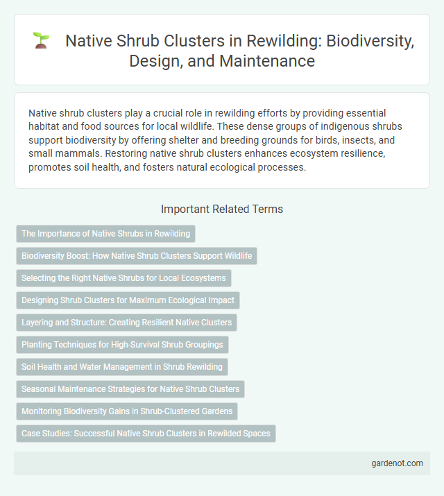 Native Shrub Clusters in Rewilding: Biodiversity, Design, and Maintenance
