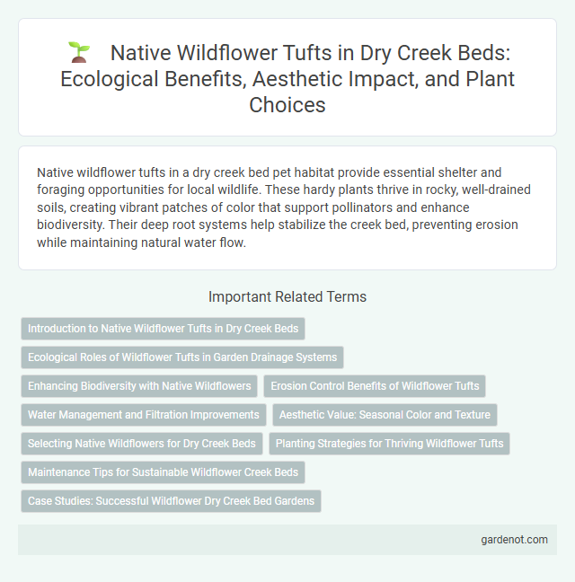Native Wildflower Tufts in Dry Creek Beds: Ecological Benefits, Aesthetic Impact, and Plant Choices
