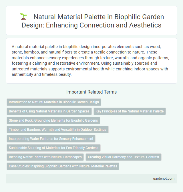 Natural Material Palette in Biophilic Garden Design: Enhancing Connection and Aesthetics