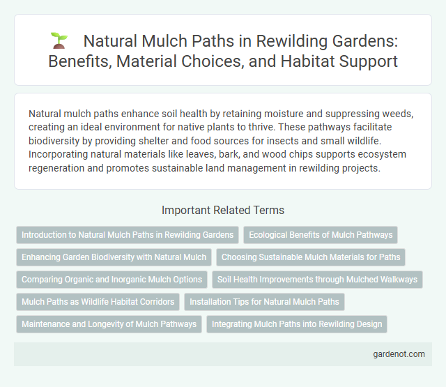 Natural Mulch Paths in Rewilding Gardens: Benefits, Material Choices, and Habitat Support