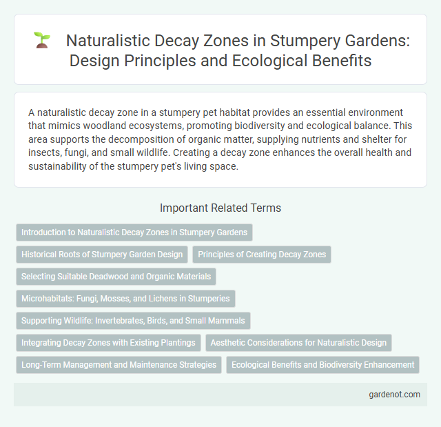 Naturalistic Decay Zones in Stumpery Gardens: Design Principles and Ecological Benefits