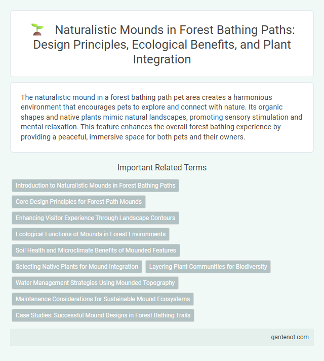 Naturalistic Mounds in Forest Bathing Paths: Design Principles, Ecological Benefits, and Plant Integration