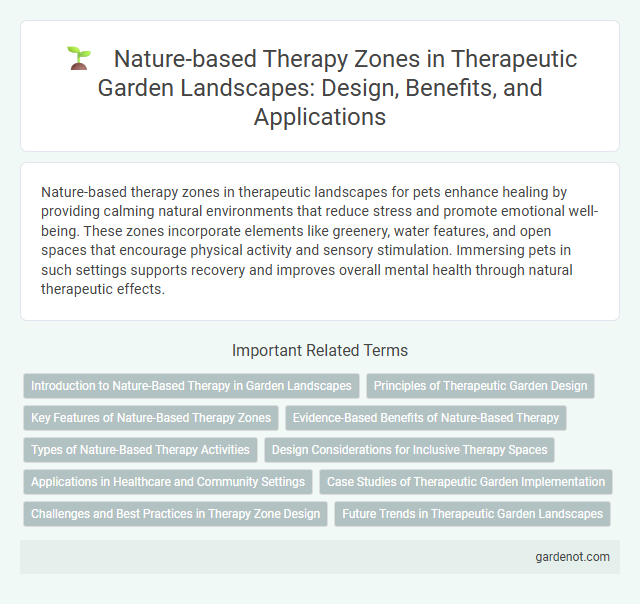 Nature-based Therapy Zones in Therapeutic Garden Landscapes: Design, Benefits, and Applications