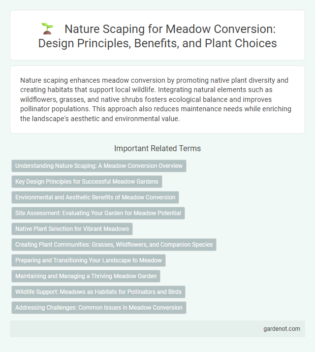 Nature Scaping for Meadow Conversion: Design Principles, Benefits, and Plant Choices