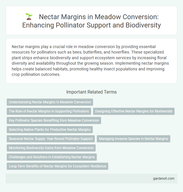 Nectar Margins in Meadow Conversion: Enhancing Pollinator Support and Biodiversity