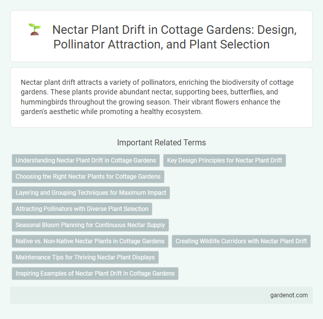 Nectar Plant Drift in Cottage Gardens: Design, Pollinator Attraction, and Plant Selection