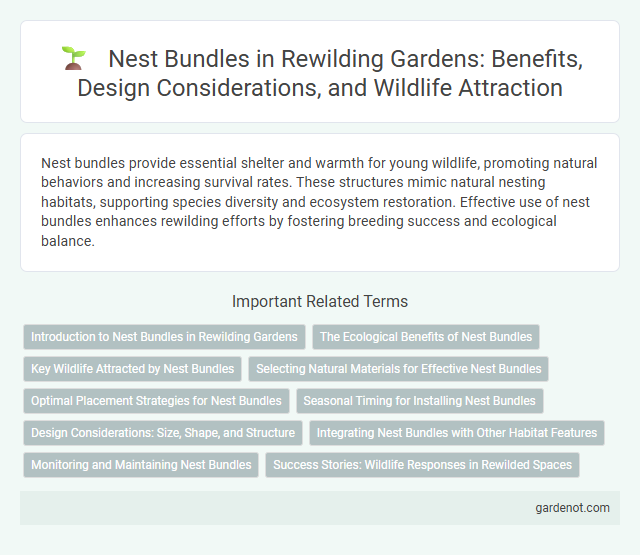 Nest Bundles in Rewilding Gardens: Benefits, Design Considerations, and Wildlife Attraction