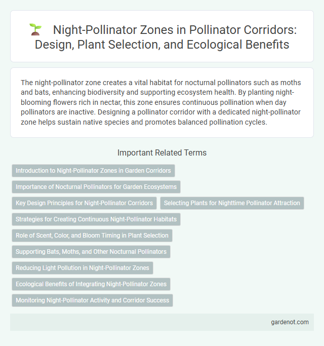 Night-Pollinator Zones in Pollinator Corridors: Design, Plant Selection, and Ecological Benefits
