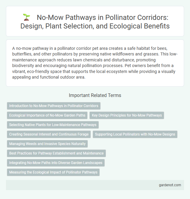 No-Mow Pathways in Pollinator Corridors: Design, Plant Selection, and Ecological Benefits