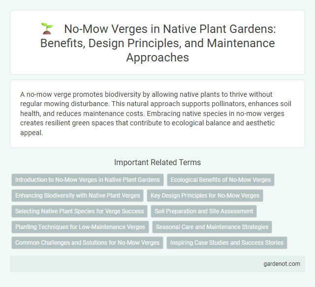 No-Mow Verges in Native Plant Gardens: Benefits, Design Principles, and Maintenance Approaches