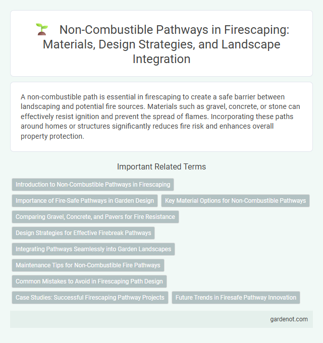 Non-Combustible Pathways in Firescaping: Materials, Design Strategies, and Landscape Integration