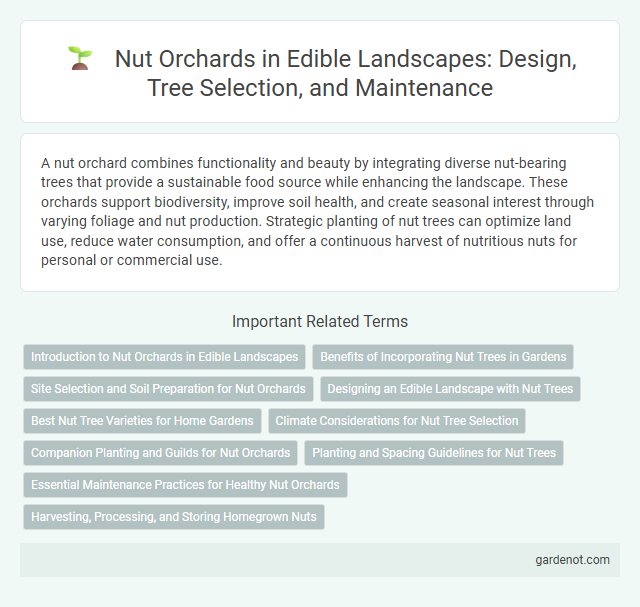 Nut Orchards in Edible Landscapes: Design, Tree Selection, and Maintenance