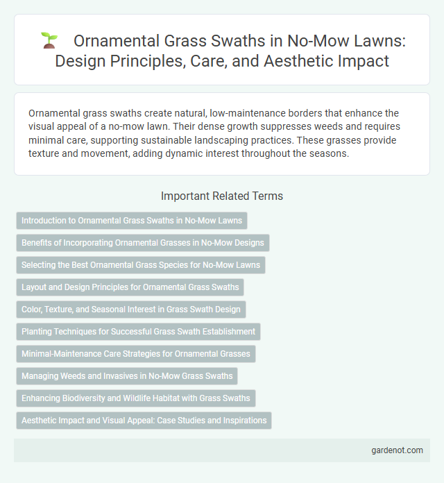 Ornamental Grass Swaths in No-Mow Lawns: Design Principles, Care, and Aesthetic Impact